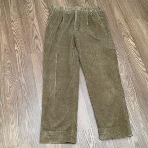 Vintage Brooks Brothers Corduroy Pants 36 Reg. 30.5” Inseam Pleated Made in USA